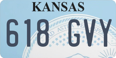 KS license plate 618GVY