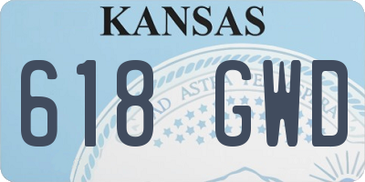 KS license plate 618GWD