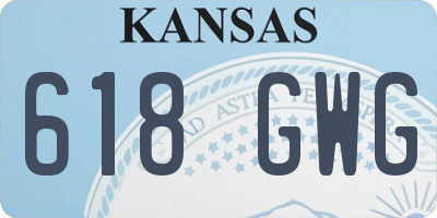 KS license plate 618GWG