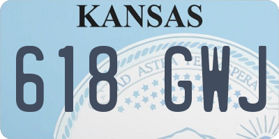 KS license plate 618GWJ