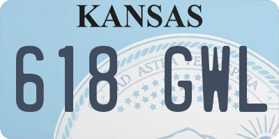 KS license plate 618GWL