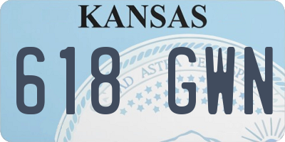 KS license plate 618GWN