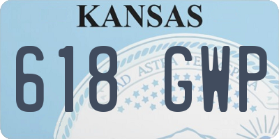 KS license plate 618GWP