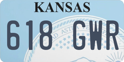 KS license plate 618GWR