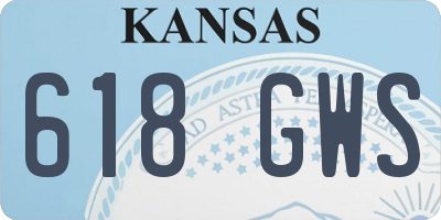 KS license plate 618GWS