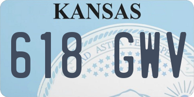 KS license plate 618GWV