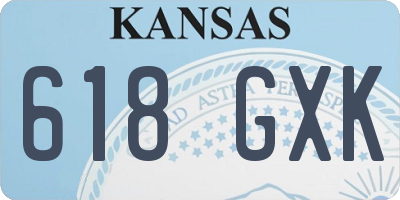 KS license plate 618GXK