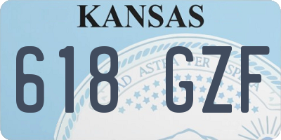 KS license plate 618GZF