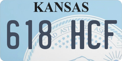 KS license plate 618HCF