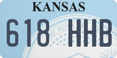 KS license plate 618HHB