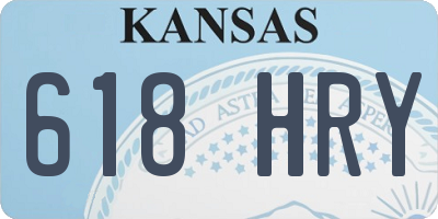 KS license plate 618HRY