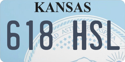 KS license plate 618HSL