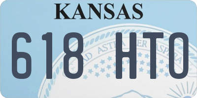 KS license plate 618HTO