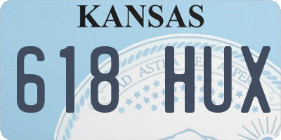 KS license plate 618HUX