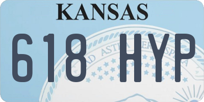 KS license plate 618HYP