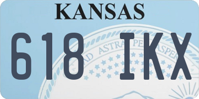 KS license plate 618IKX