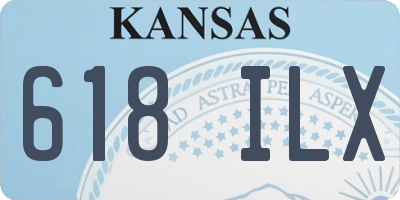 KS license plate 618ILX