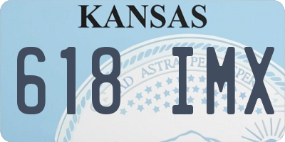 KS license plate 618IMX