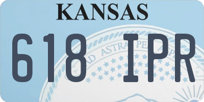KS license plate 618IPR