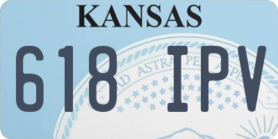 KS license plate 618IPV
