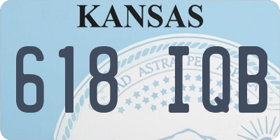 KS license plate 618IQB