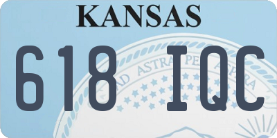 KS license plate 618IQC