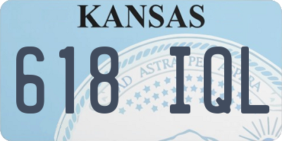 KS license plate 618IQL