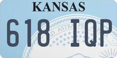 KS license plate 618IQP
