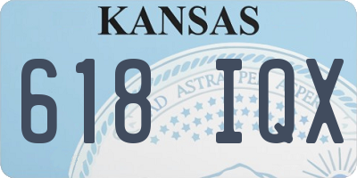 KS license plate 618IQX
