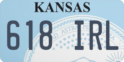 KS license plate 618IRL