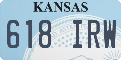 KS license plate 618IRW