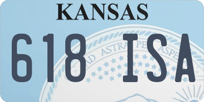 KS license plate 618ISA