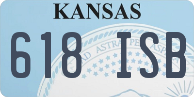 KS license plate 618ISB