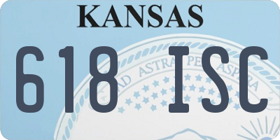 KS license plate 618ISC