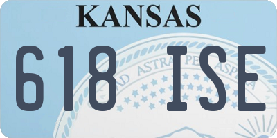 KS license plate 618ISE