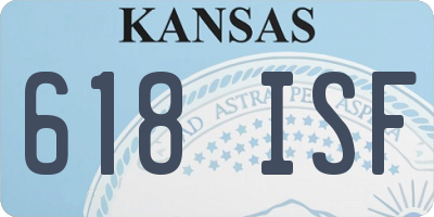 KS license plate 618ISF
