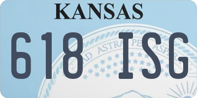 KS license plate 618ISG