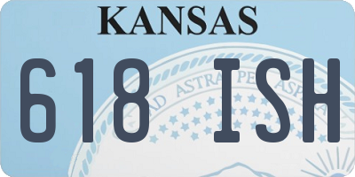 KS license plate 618ISH