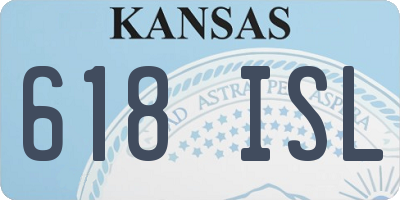 KS license plate 618ISL