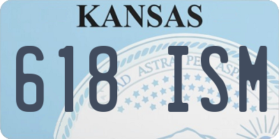 KS license plate 618ISM