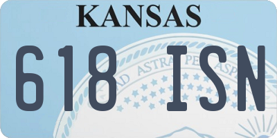 KS license plate 618ISN