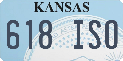 KS license plate 618ISO