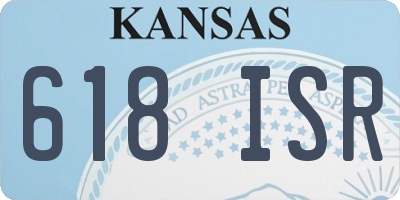 KS license plate 618ISR