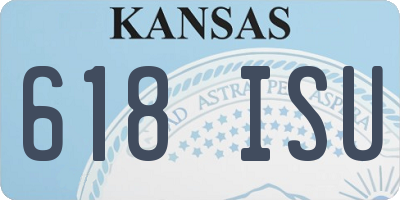 KS license plate 618ISU