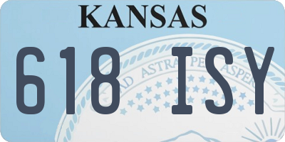 KS license plate 618ISY