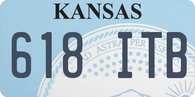 KS license plate 618ITB