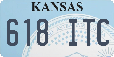 KS license plate 618ITC