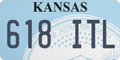 KS license plate 618ITL