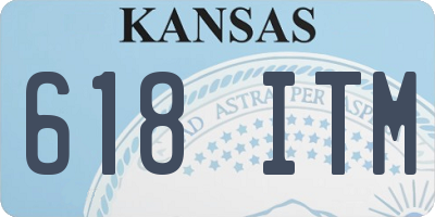KS license plate 618ITM