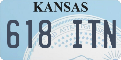 KS license plate 618ITN